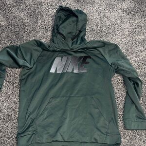 Nike Men's Dark Green Hoodie